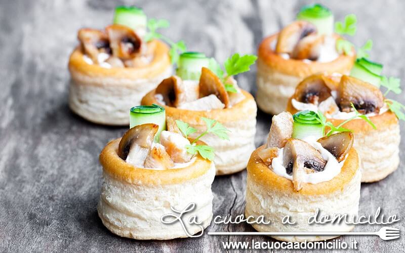 Vol-au-vent con salsa di noci