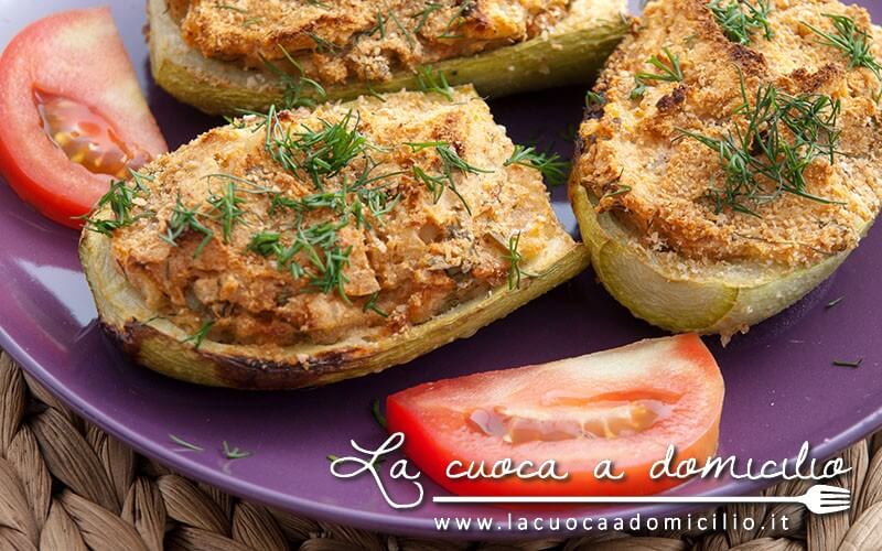 Zucchine ripiene di tonno