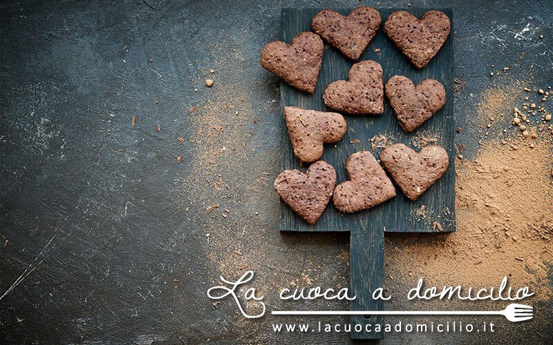 Cuori di cioccolato alle nocciole