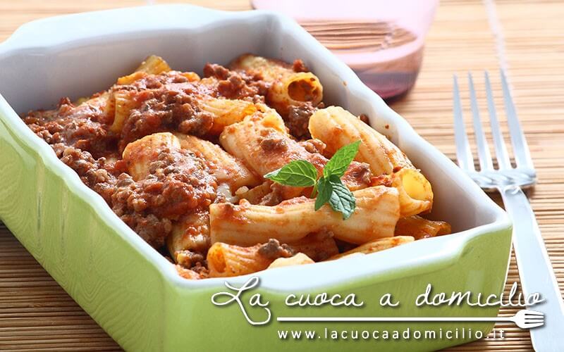 Maccheroni con salsiccia e ricotta