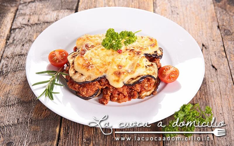 Lasagne con ricotta e melanzane