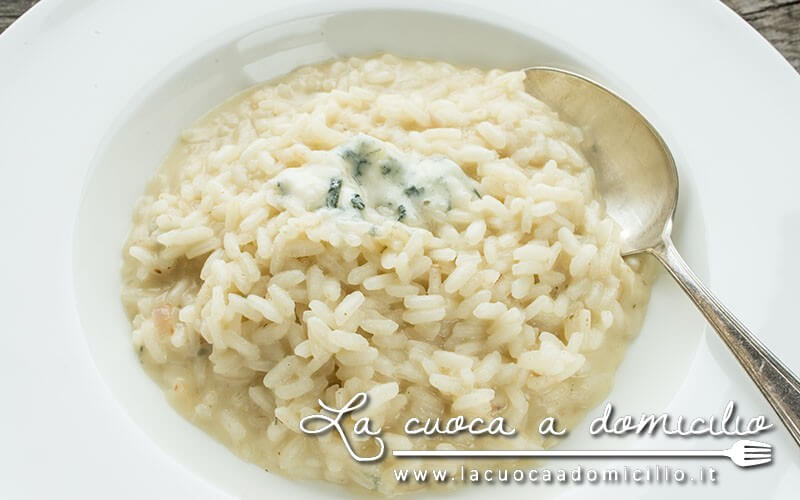 Risotto al gorgonzola e prosciutto