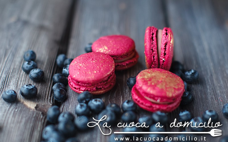 Macarons ai lamponi