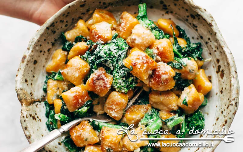 Gnocchi di patate e cime di rapa