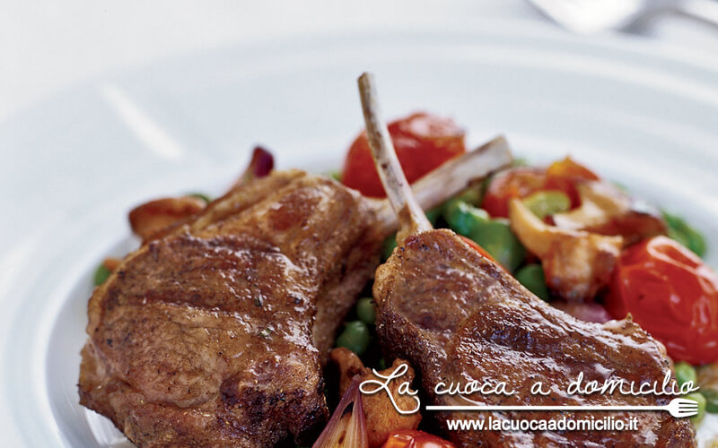 Agnello con verdure