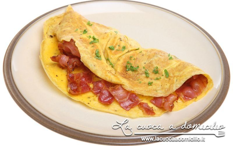 Omelette al bacon