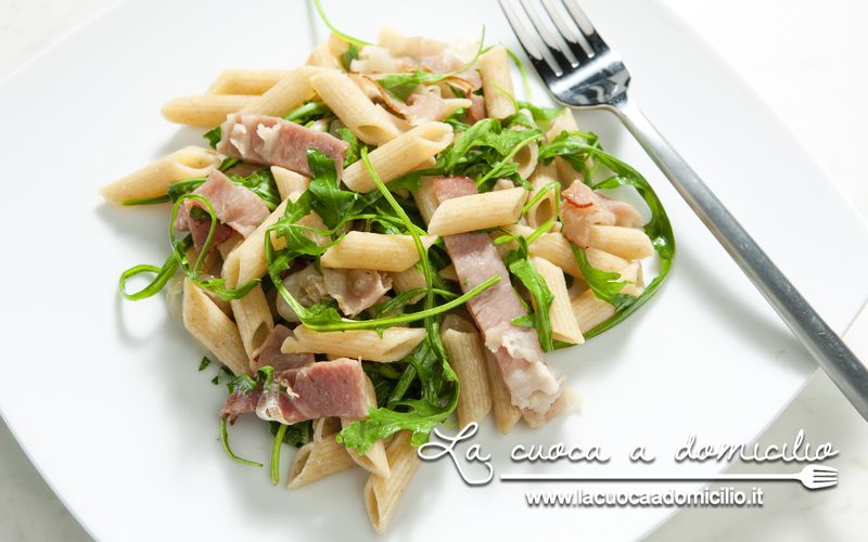 Penne speck, rucola e mascarpone 