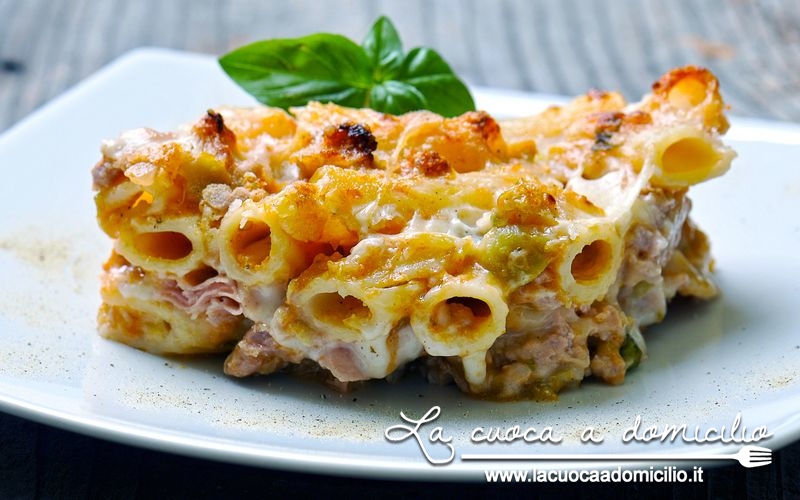 Timballo di maccheroni al tonno