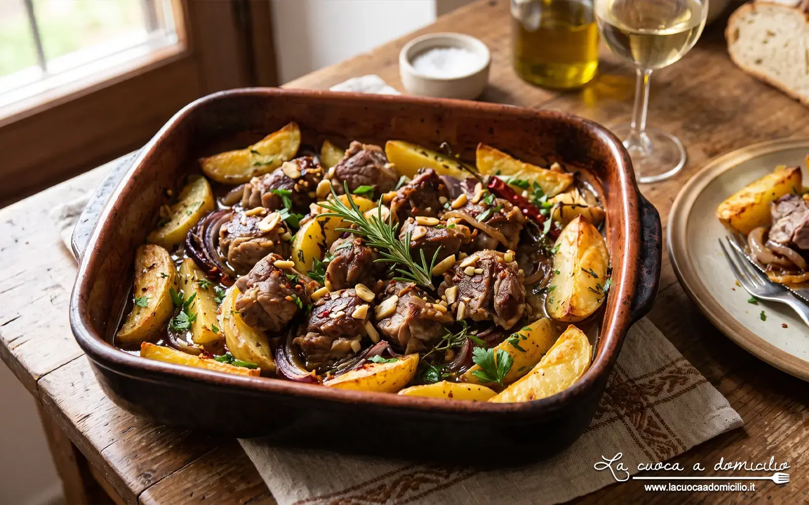 Agnello alla molisana al forno con patate (Molise)