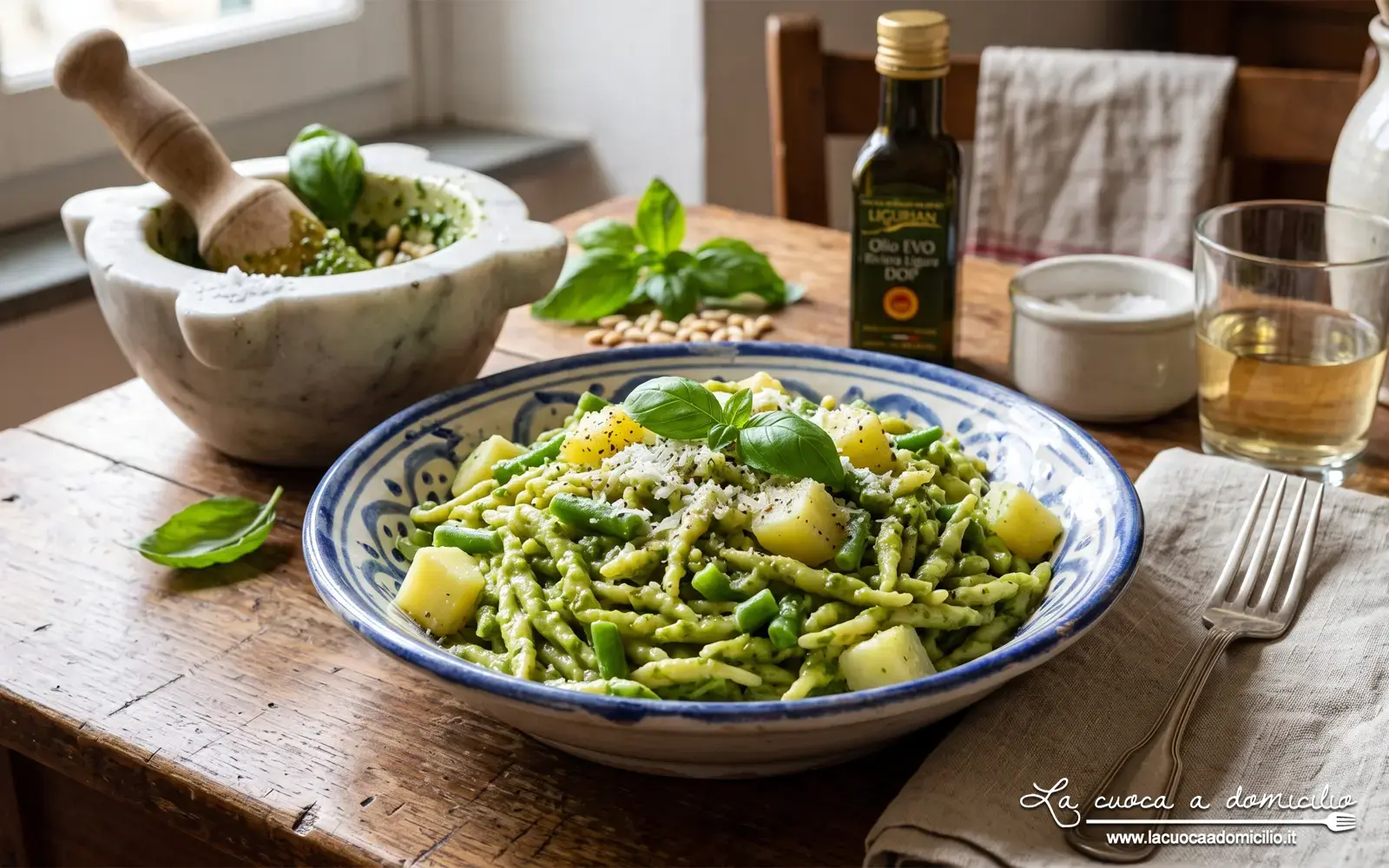 Un Tuffo nel Sapore: Trofie al Pesto Genovese per un'Estate Ligure