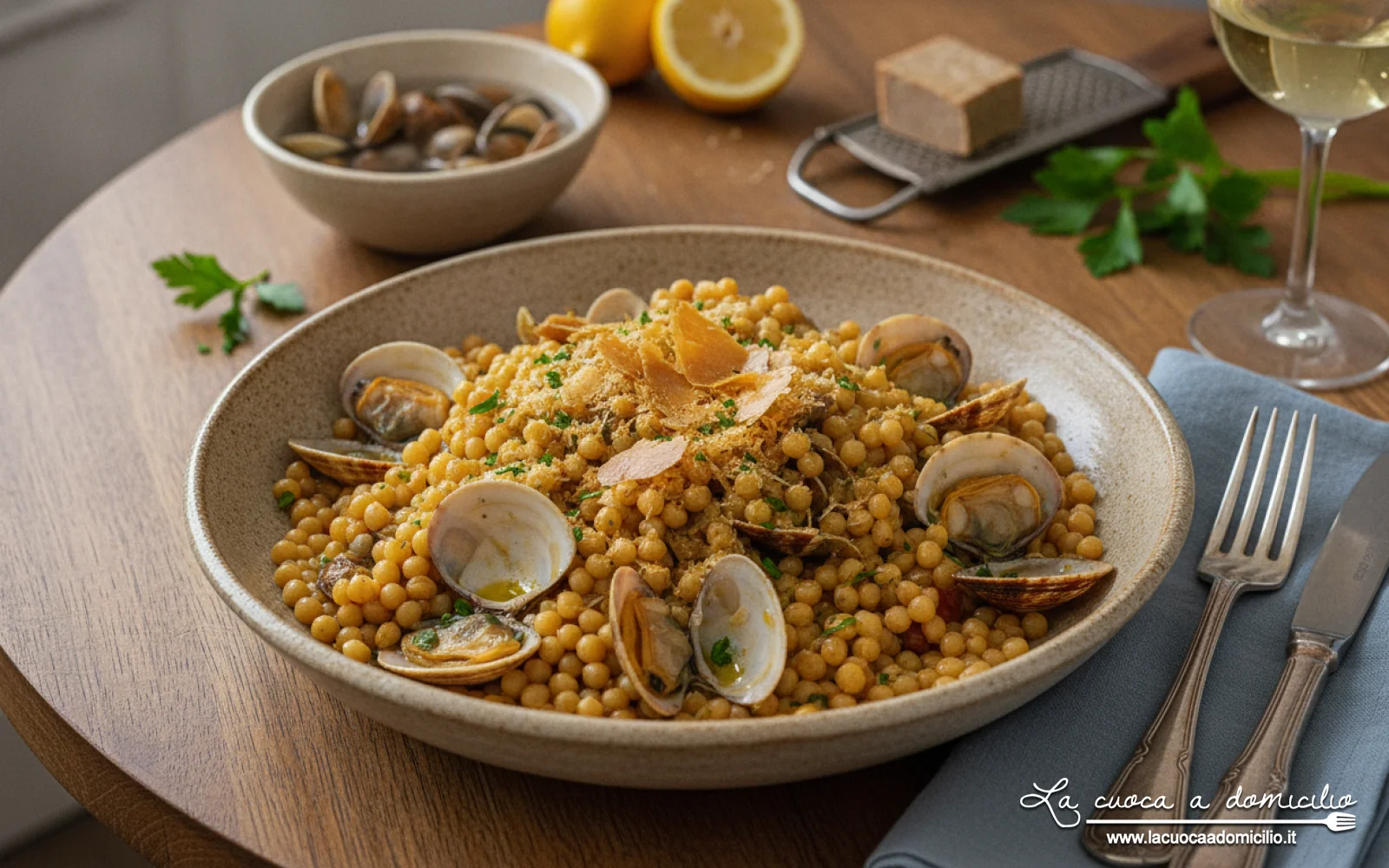 Sardegna in Tavola: Fregola con Arselle e Bottarga, il Sapore dell'Estate
