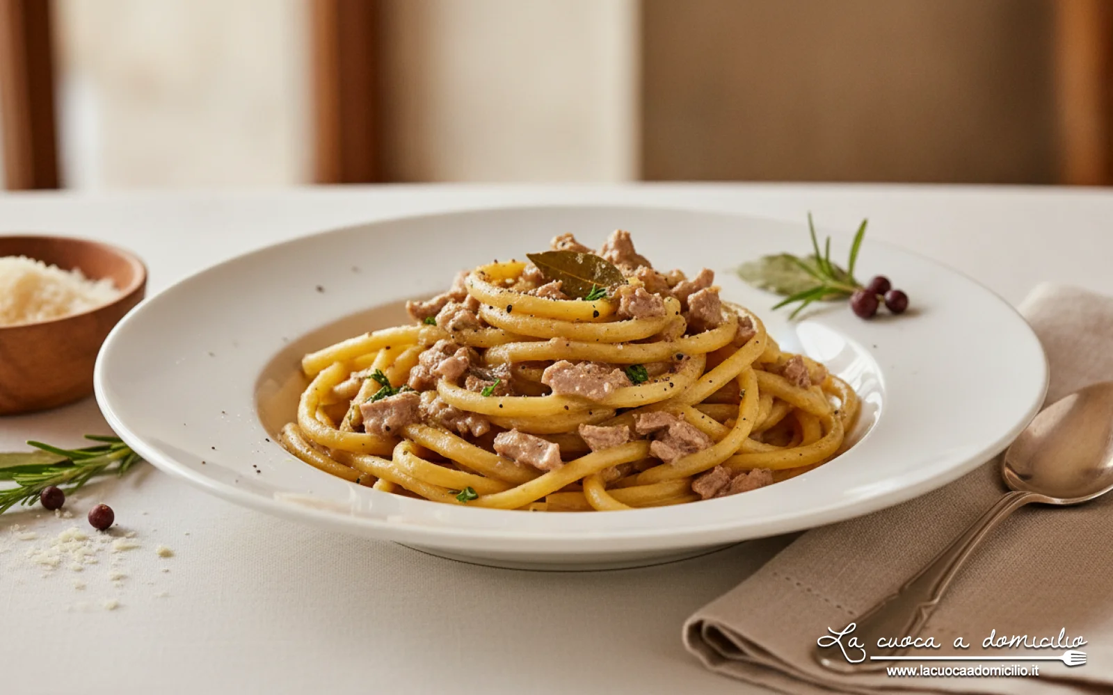 Bigoli con lanatra (Veneto)