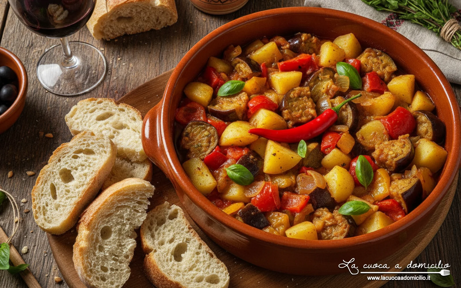 Ciammotta lucana: il ricco contorno di verdure di fine es...