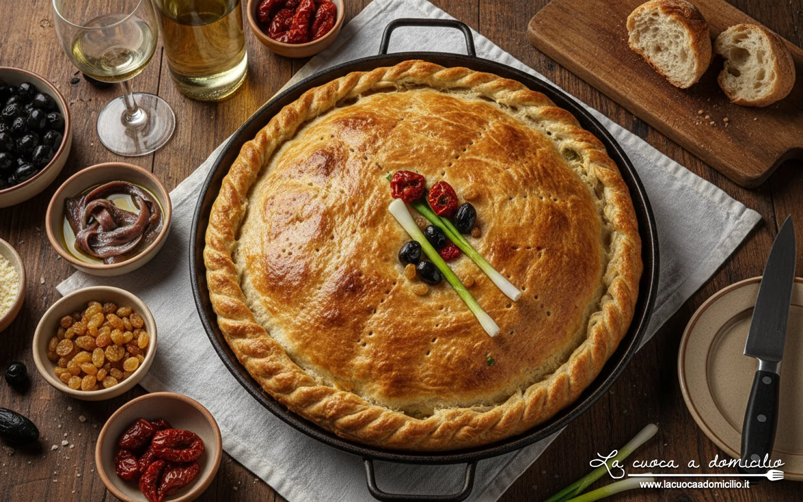 Calzone pugliese di cipolle: la ricetta rustica tradizionale autunnale