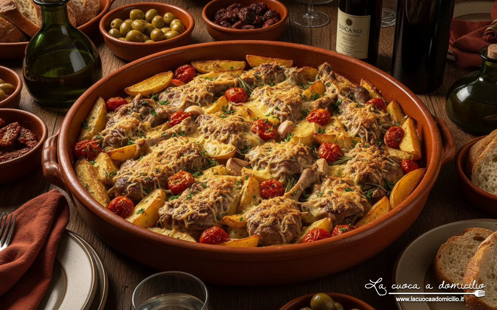 Agnello alla lucana: il secondo piatto tradizionale con patate e pecorino