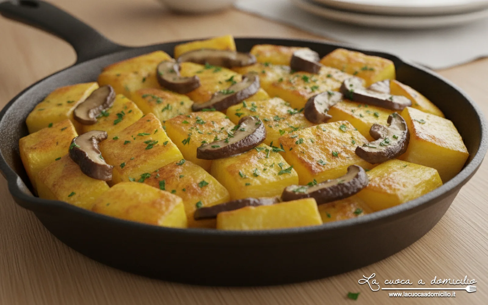 Patate mpacchiuse con funghi porcini (Calabria)